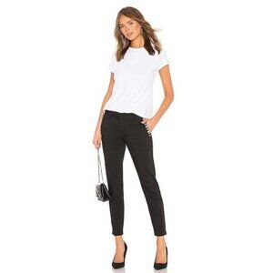 Reiko Crystal Embellished Black Lizzy Trim Pants